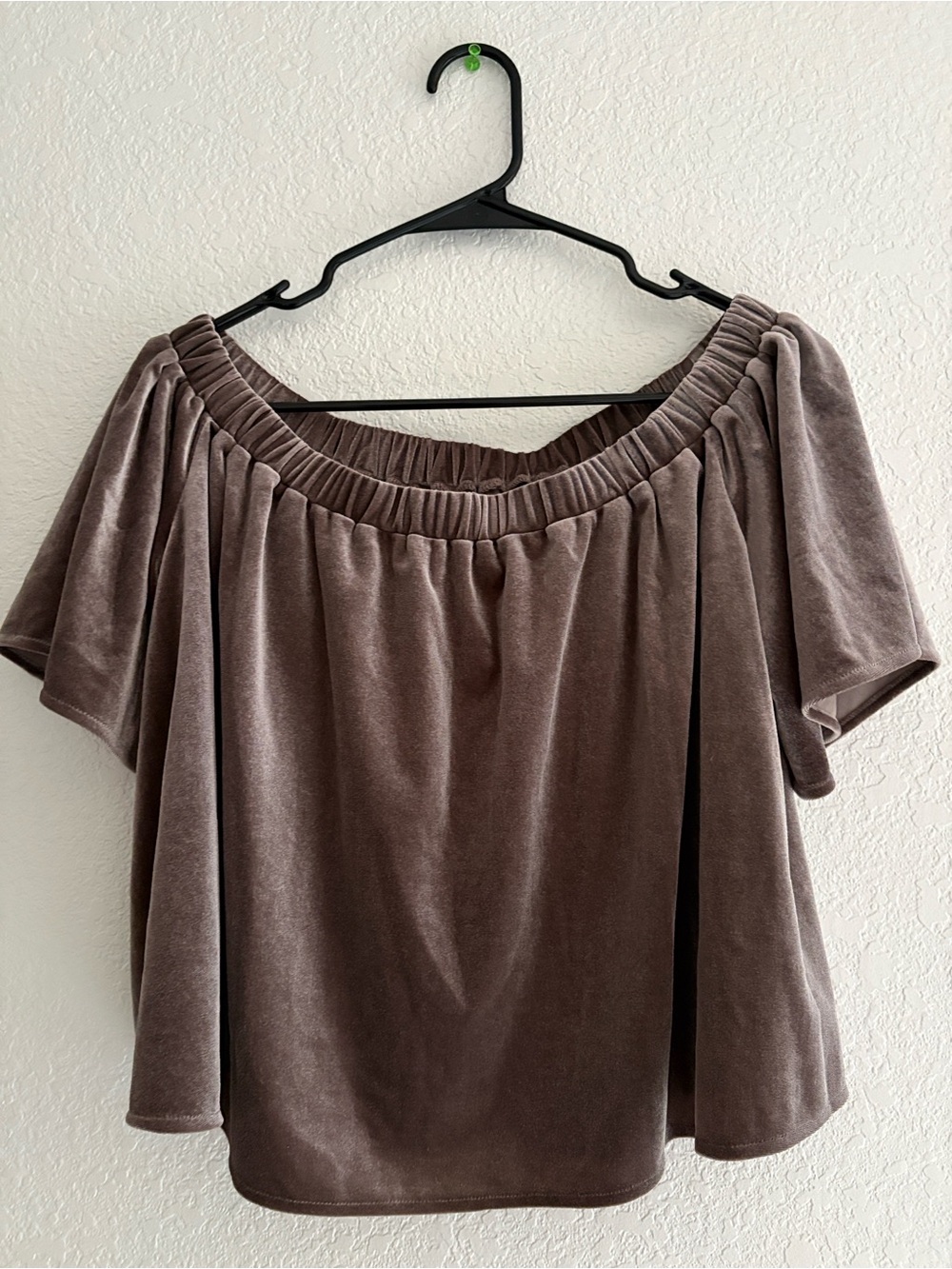 Anthropologie Velvet Off the Shoulder - Picture 2 of 3
